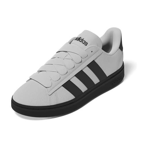 adidas uomo grand court alpha 00s shoes, core black/ftwr white/gum10, 47 1/3 eu