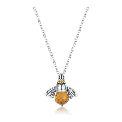 YL Fine Jewelry collana in argento Sterling 925 con ciondolo a forma di serpente CZ per donna