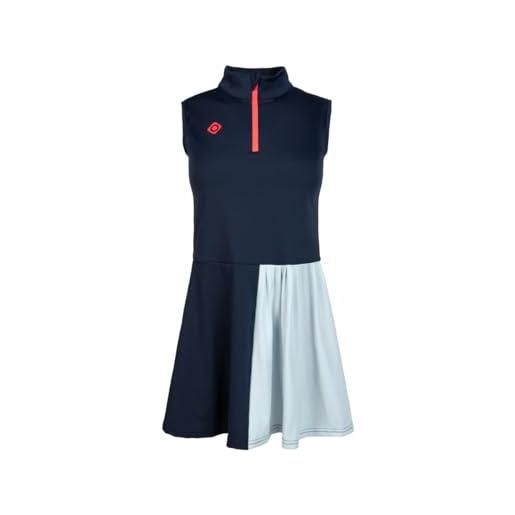 IZAS idaho vestito da padel per donna elastico con gonna plissettata e colletto con zip. Indumento sportivo traspirante e asciugatura rapida con tasche
