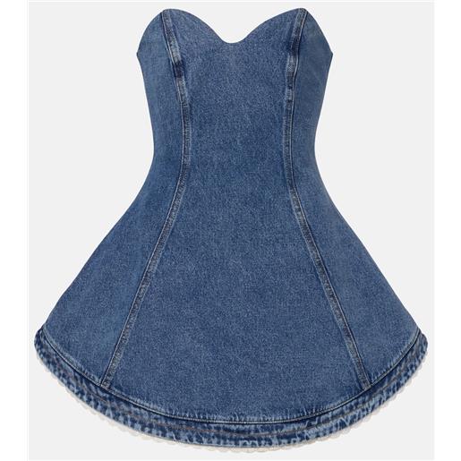 Magda Butrym abito corto di jeans