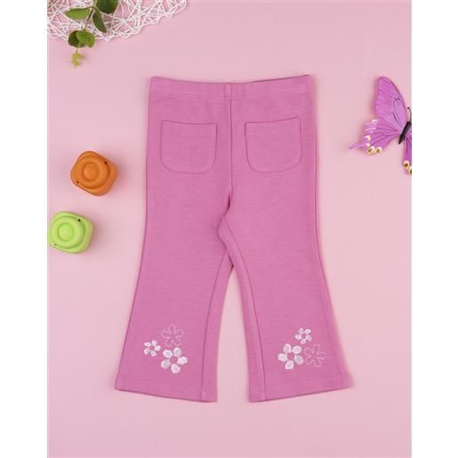 Prénatal legging zampa rosa bimba ricami fiori