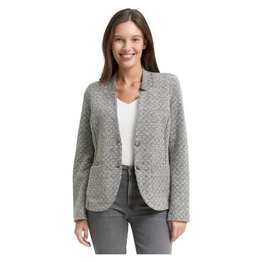 TOM TAILOR 1048642 blazer, 39179-black white argyle structure, s donna