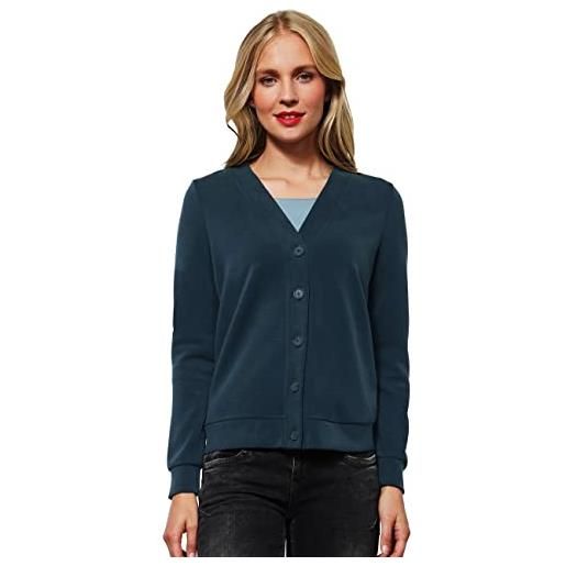 Street One a318807 cardigan, blu petrolio profondo, 42 donna
