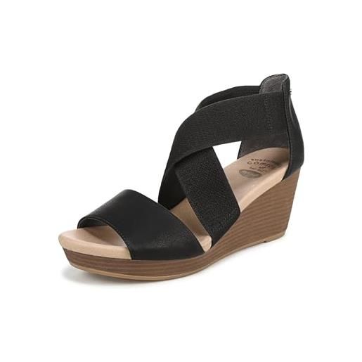 Sandalo Fiorina con zeppa in rafia arancione con cinturino in pelle