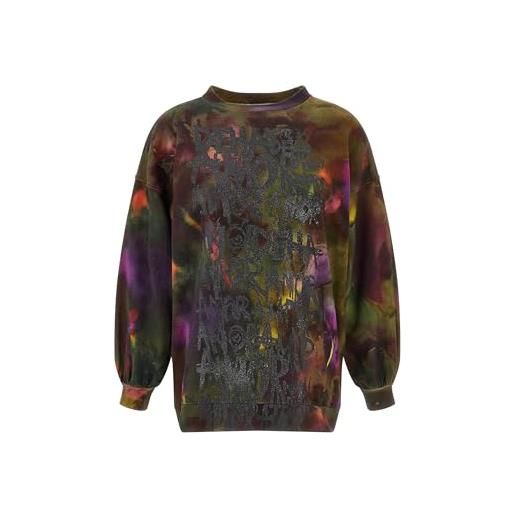 DEHA - felpa allover puff sweatshirt in cotone, multicolore (m)