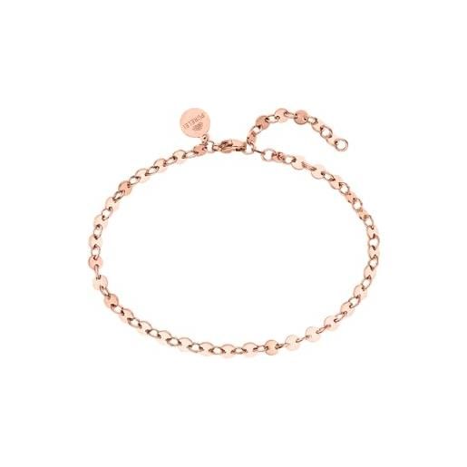 VICKWOOD Cavigliera da donna in acciaio inox, 21-30 cm, extra lunga a forma di cuore, oro/oro rosa/argento/nero, impermeabile, placcato oro 18 carati