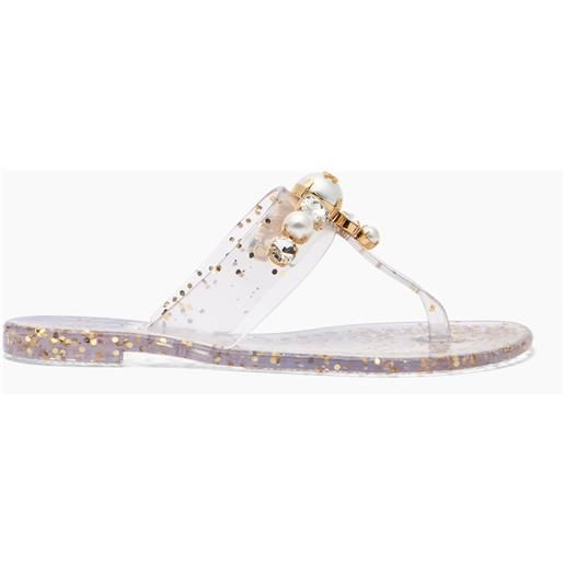 Casadei jelly ballerina ice/gold