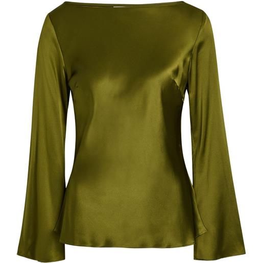 Reformation top con maniche svasate - verde