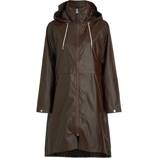 Varley cappotto kirsten con cappuccio - marrone