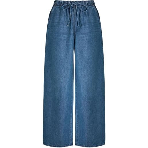 MOTHER jeans dritti the buffet nerdy con coulisse - blu