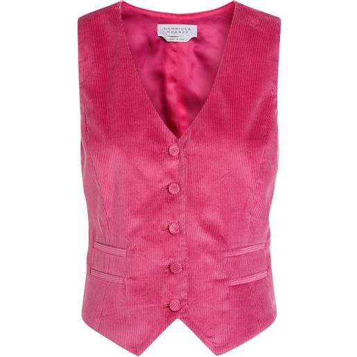 Gabriela Hearst gilet con scollo a v - rosa