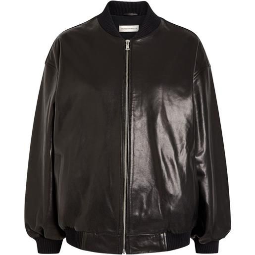 Nour Hammour bomber marley in pelle - nero