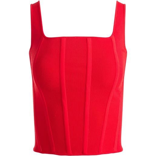 alice + olivia canotta sariah - rosso