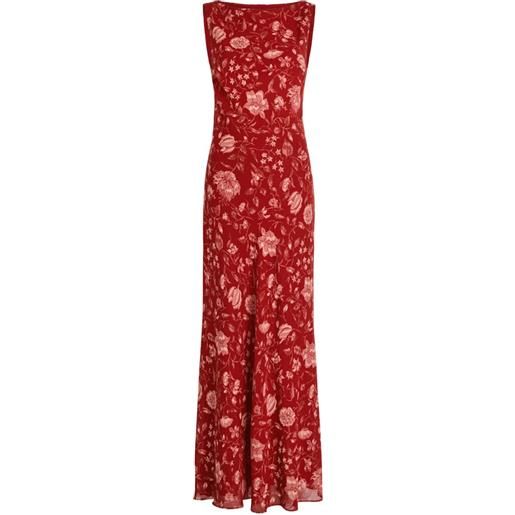 Reformation abito smanicato a fiori - rosso