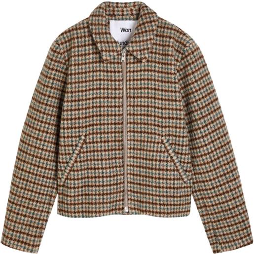 Won Hundred giacca-camicia a quadri - marrone