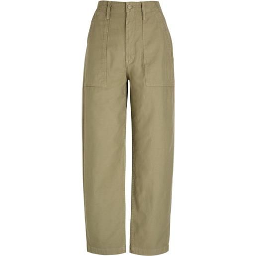 MOTHER pantaloni fangirl fatigue flood - verde