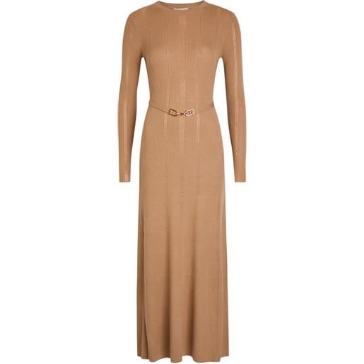 Gabriela Hearst abito midi a maniche lunghe - toni neutri