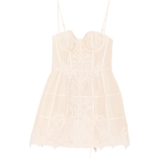 ZIMMERMANN abito corto rebellion filigree - toni neutri