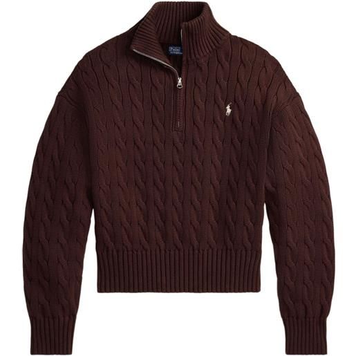 Polo Ralph Lauren maglione polo pony - marrone