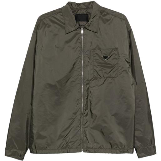 Prada giacca con zip - verde