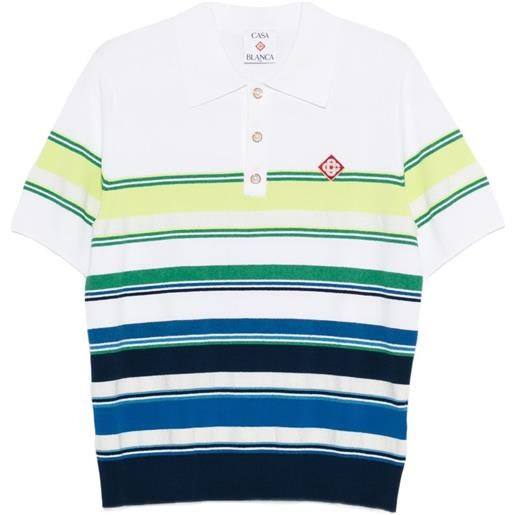 Casablanca polo a righe - bianco