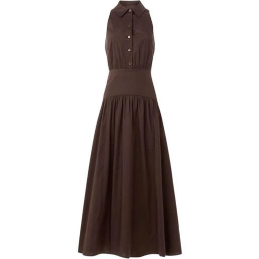 STAUD abito midi in cotone - marrone