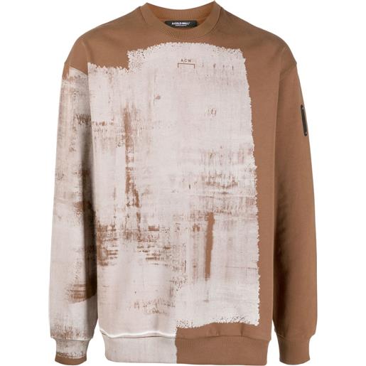 A-COLD-WALL* felpa brushstroke - marrone