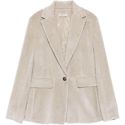 Antonelli giacca monopetto a coste - grigio