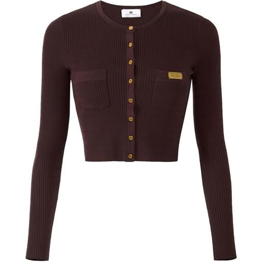 Elisabetta Franchi cardigan con bottoni - marrone