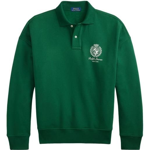 Polo Ralph Lauren felpa con ricamo - verde