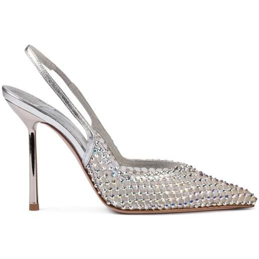 Le Silla pumps gilda con strass - bianco
