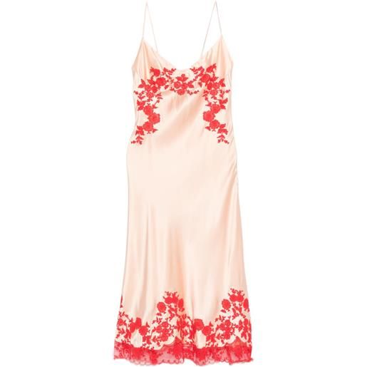 Ermanno Scervino abito midi con ricamo a fiori - toni neutri