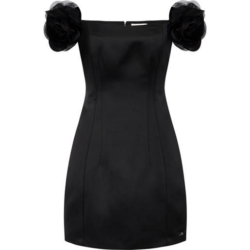 Elisabetta Franchi abito in raso - nero