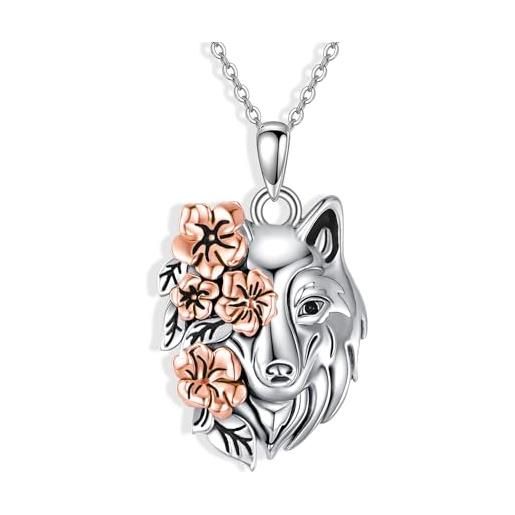 Echtzeit Collana Donna EJ 0045 N 47 in acciaio inossidabile