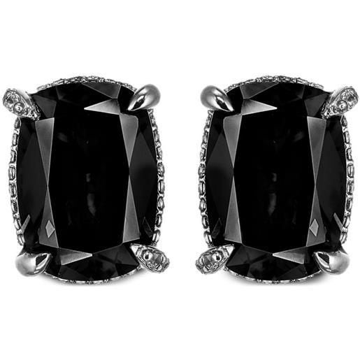 V Astro Gold Orecchini A Borchie Diamante Simulato - Argento Sterling Placcato Oro Bianco 14k, Eleganti E Versatili Orecchini Borchie Diamante Simulato - Foto 2