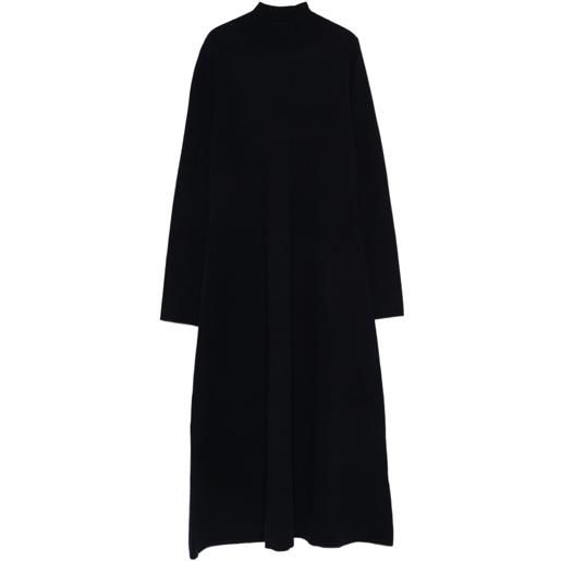 Antonelli abito midi a collo alto - blu