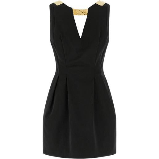 Elisabetta Franchi abito corto con scollo a v - nero
