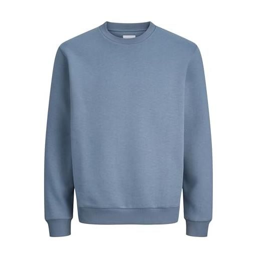JACK & JONES jjebradley - felpa crew noos, blu minerale, xxl da uomo, blu minerale. , xxl