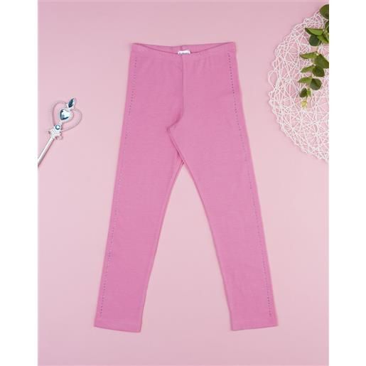 Prénatal legging bambina rosa con strass