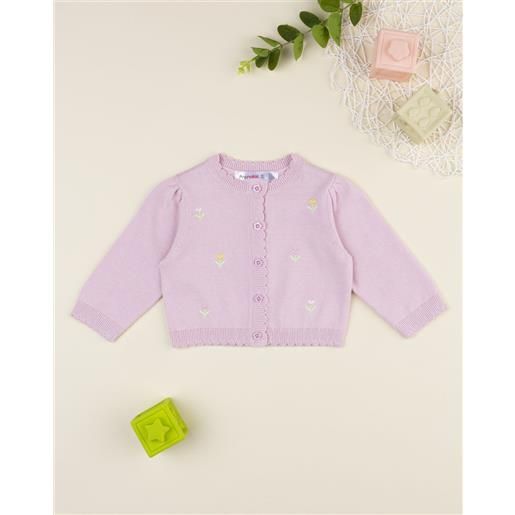 Prénatal cardigan bimba rosa ricamo fiori