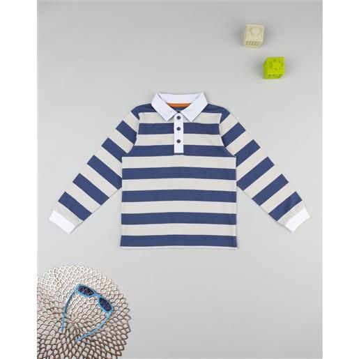 Prénatal polo rigata blu bambino