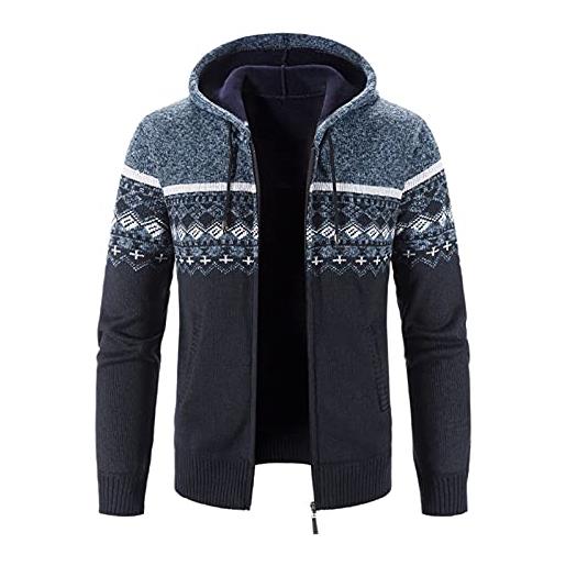 Maglione Uomo D'S DAMAT Mezzo Pescatore, Stile Classico, Colore Grigio, Taglia XL, In Cotone E Acrilico, Lavorato In Turchia
