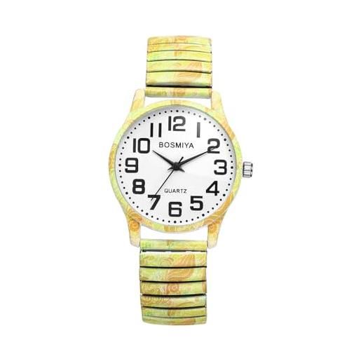 Orologio Ad Anello Elastico Al Quarzo - Design Creativo Con Quadrante A Conchiglia Per Ragazze E Uomini