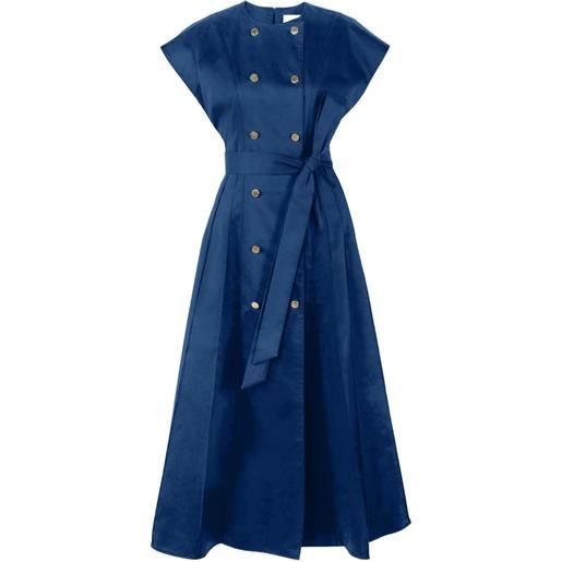 Carolina Herrera abito midi doppiopetto - blu
