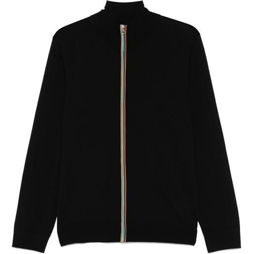 Paul Smith cardigan a righe - nero