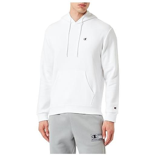 Champion legacy Champion basics - powerblend fleece felpa con cappuccio, grigio melange chiaro, xs uomo fw23