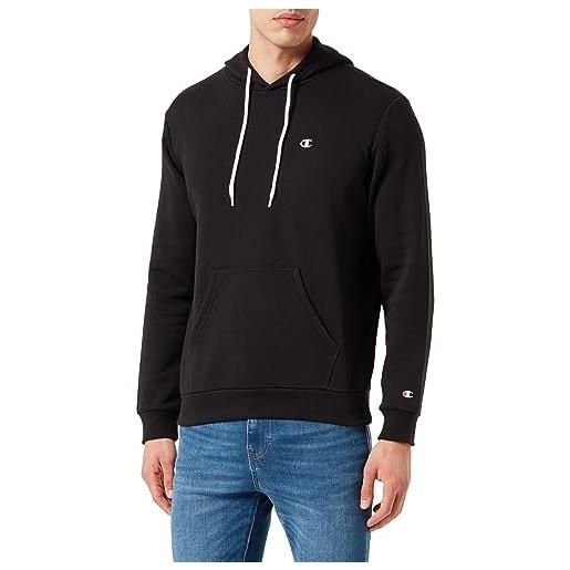 Champion legacy Champion basics - powerblend fleece felpa con cappuccio, blu marino, xl uomo fw23