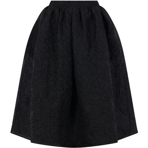 Cecilie Bahnsen camicia con motivo jacquard - nero