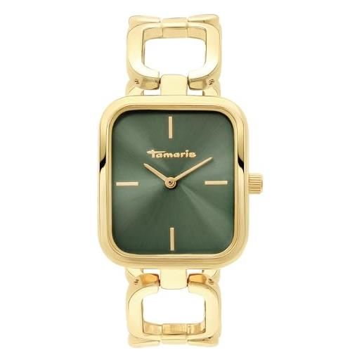 Tamaris orologio donna - orologio gioiello rotondo & quadrato - orologio elegante con cinturino gioiello in argento, oro, oro rosa, nero, verde