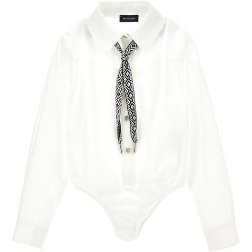 Monnalisa body camicia con cravatta